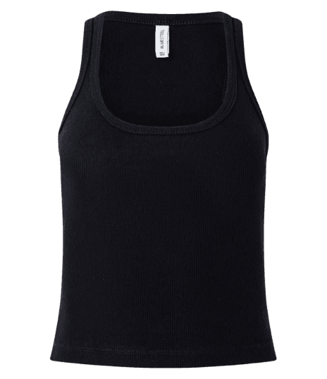 Blusa em Ribana com Decote Quadrado