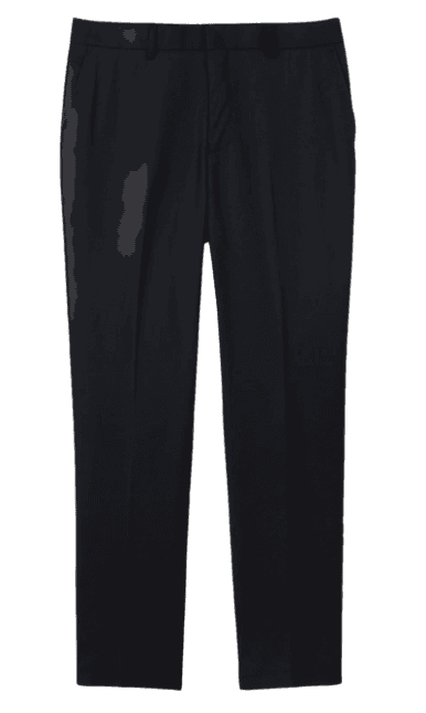 Calça Social Slim em Poliviscose com Bolsos Preto