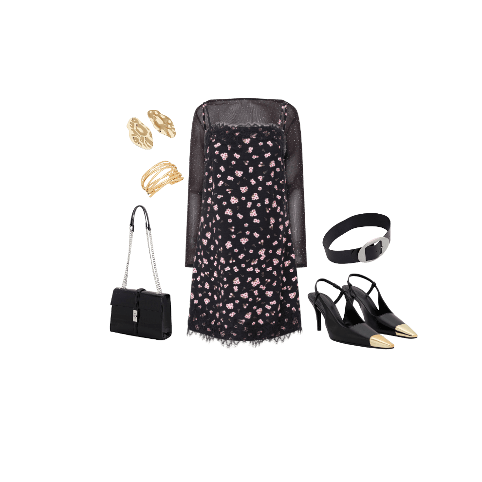 Look Dramático para Festa com amigos