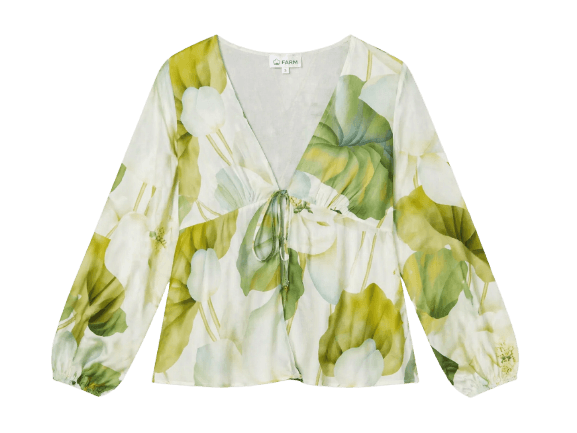 Blusa Estampada Flor De Lótus - Farm