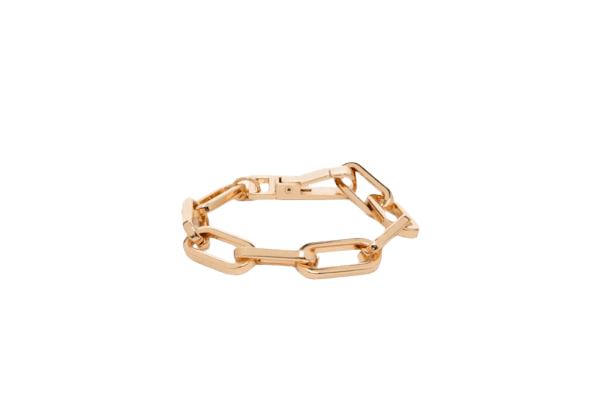 Pulseira Feminina Elos Dourado Andressa Delamuta