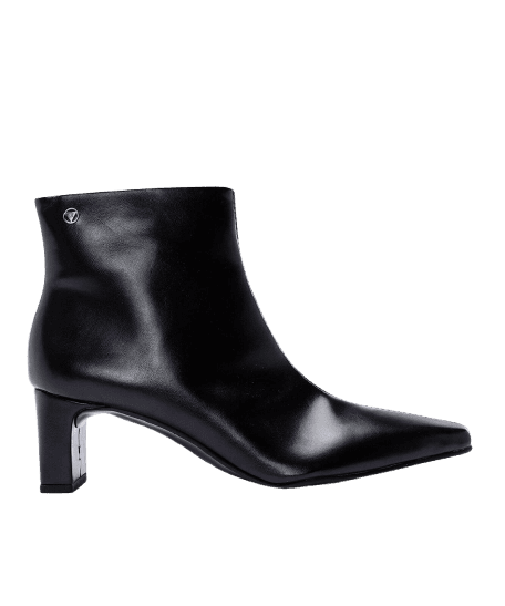 bota cano curto bico fino salto grosso via uno preta