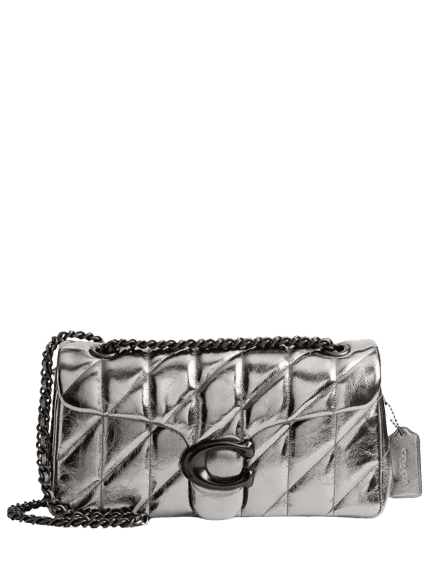 Bolsa Feminina Tabby Shoulder 26 With Quilting Prata Coach