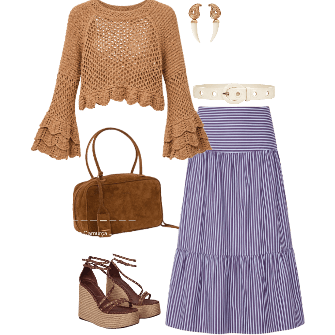 Look Romântico para Trabalho em casa