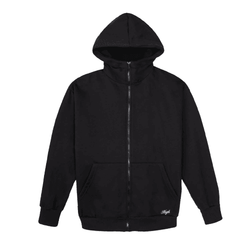 Hoodie Waffle Black