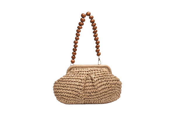 Bolsa Feminina Trama Alça Bolas Bege Cacay