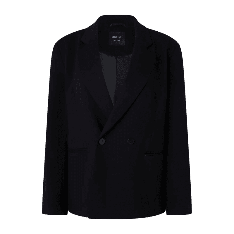 Blazer Alfaiataria Ponto Roma Alongado Preto