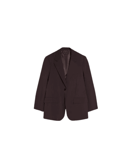 Blazer cruzado listrado