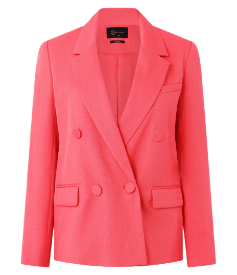 Blazer Transpassado com Botões Forrados
