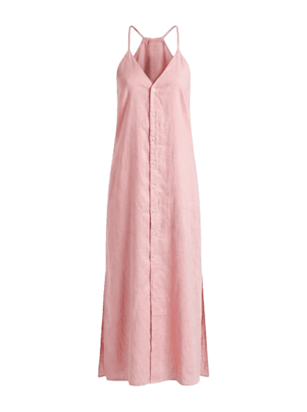 SOHOOSTYLE Vestido Rosa Cocar