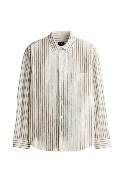 Camisa em popeline relaxed fit