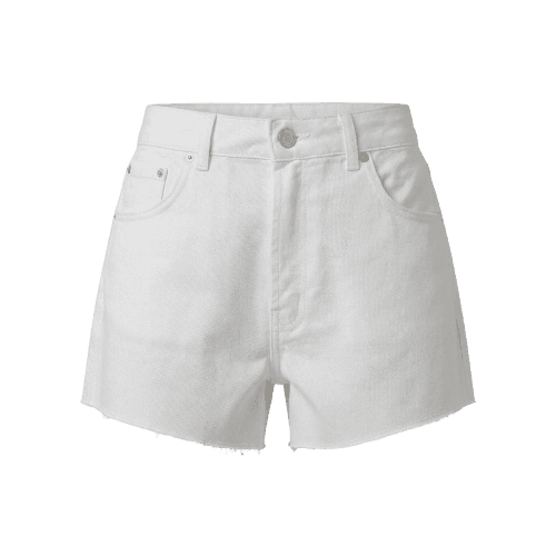 Short Feminino de Sarja Barra a Fio Mindset Off White