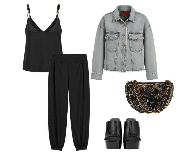 Look Dramático para Almoço com familia