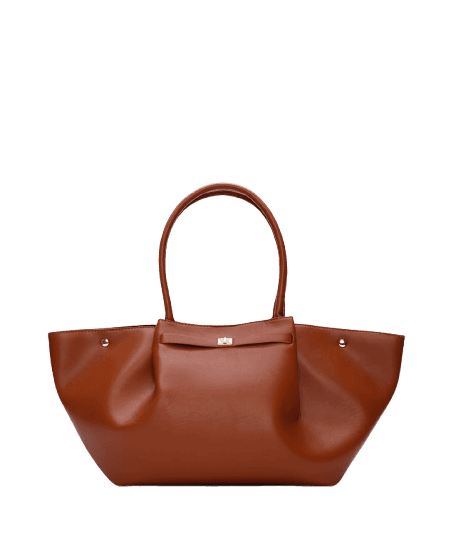 Bolsa Shopper com Alça Estruturada Mindset Marrom