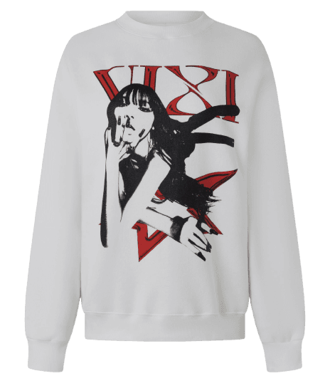 Moletom Lisa KPOP Estampa Frontal Branco