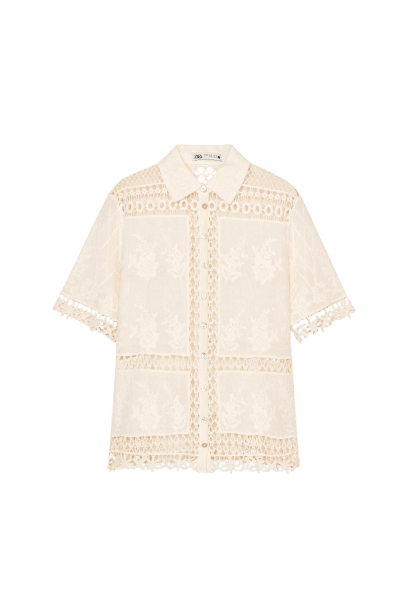 BLUSA ROMÂNTICA DE RENDA ZW COLLECTION