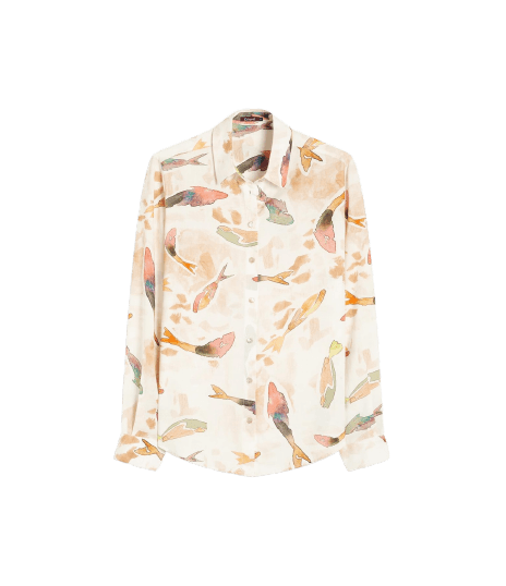 Camisa Sardenha Pesce Linho Blend Terra
