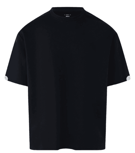 Camiseta Boxy Em Tecnologia Dry E Algodão Preto