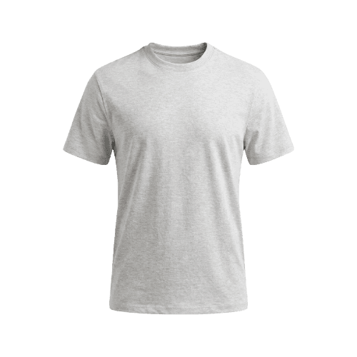 Camiseta Slim Fit Masculina com Algodão Peruano Manga Curta Cinza