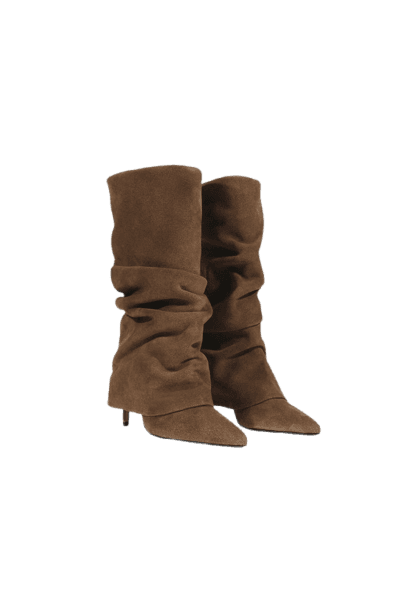 Bota Mikki Cloak Camurça Marrom
