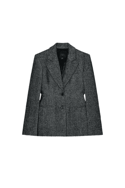 Blazer Peplum com Lã ZW Collection