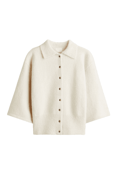 Cardigan com gola