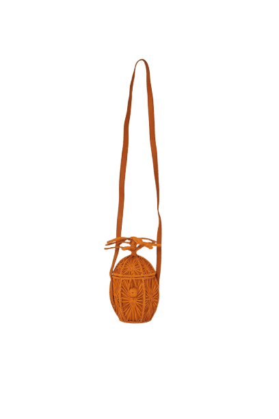 Bolsa Artesanal Estampada Abacaxi