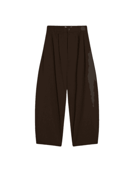 Calça superbaggy semijogger plissada