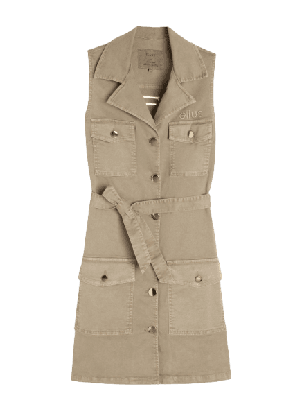 Vestido Color Twill Power Cargo Nude