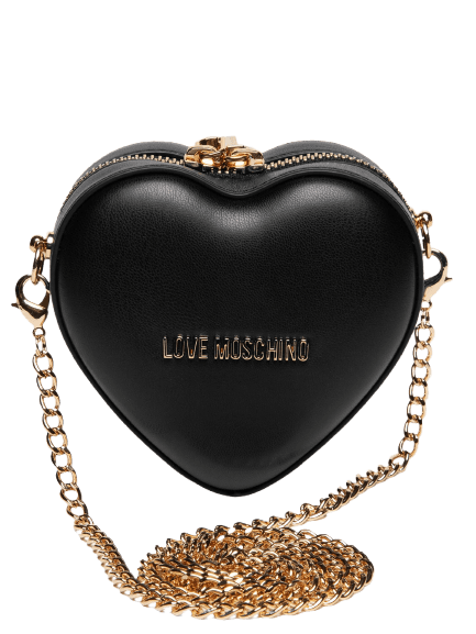 Bolsa Feminina Em PU Preto Love Moschino