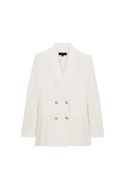Blazer Cruzado com Linho