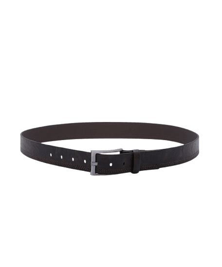 Cinto Masculino Casual com Pespontos Marrom