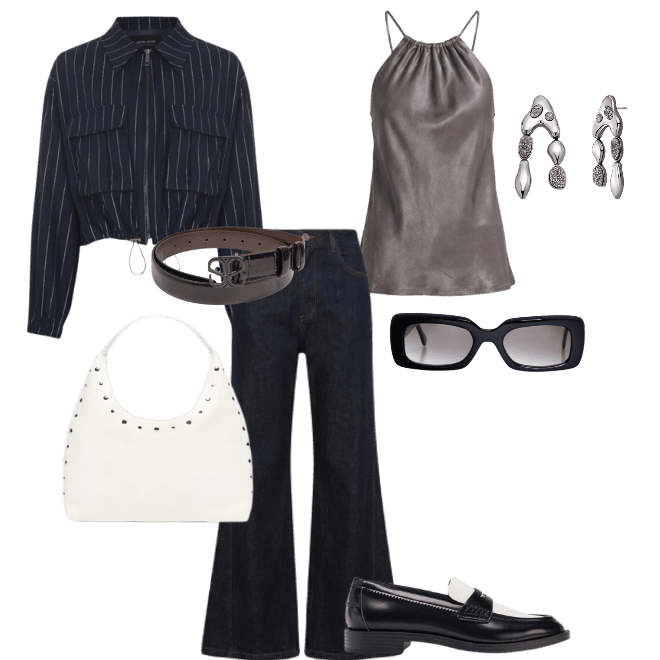 Jeans wide leg com mocassim: o combo que funciona!