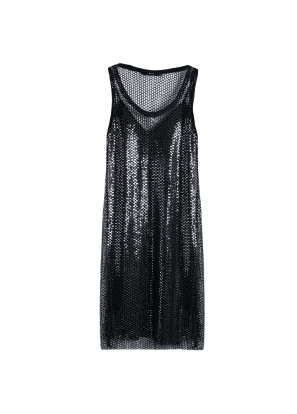 Vestido Ellus Glimmer Long Dress Preto