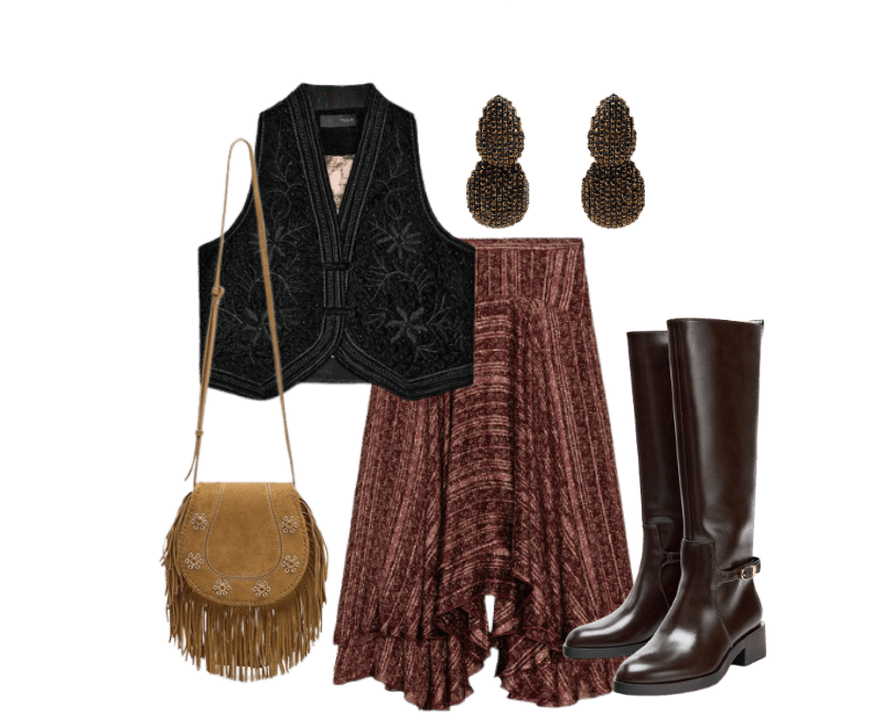 Look Dramático para Festa com amigos