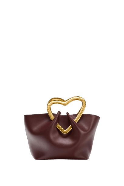 BOLSA DE MÃO COM ALÇA METÁLICA