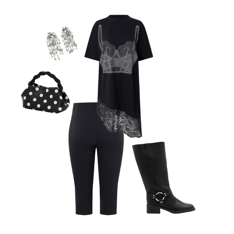 Look Dramático para Festa com amigos