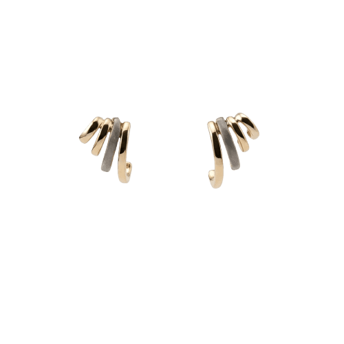 Brincos Metálicos Ear Cuff com Brilhos