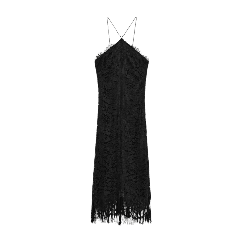 Vestido Longo com Franjas ZW Collection Limited Edition