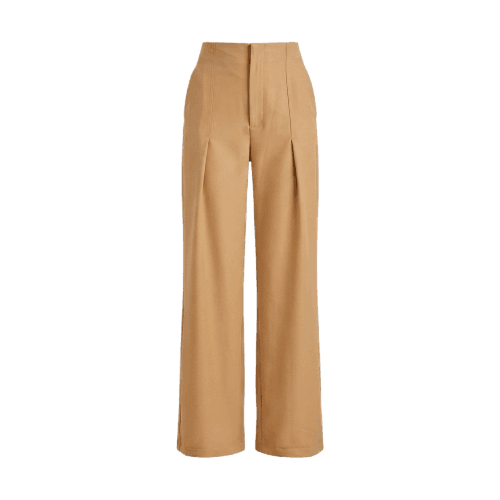 Calça Alfaiataria Feminina Reta Cintura Alta