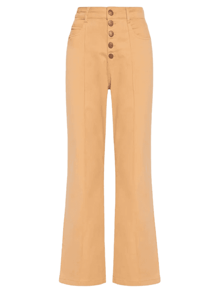 Calça Feminina Sarja Color Cropped Bege Dress To