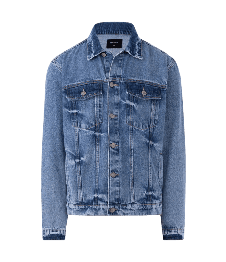 Jaqueta Regular em Jeans Estonada