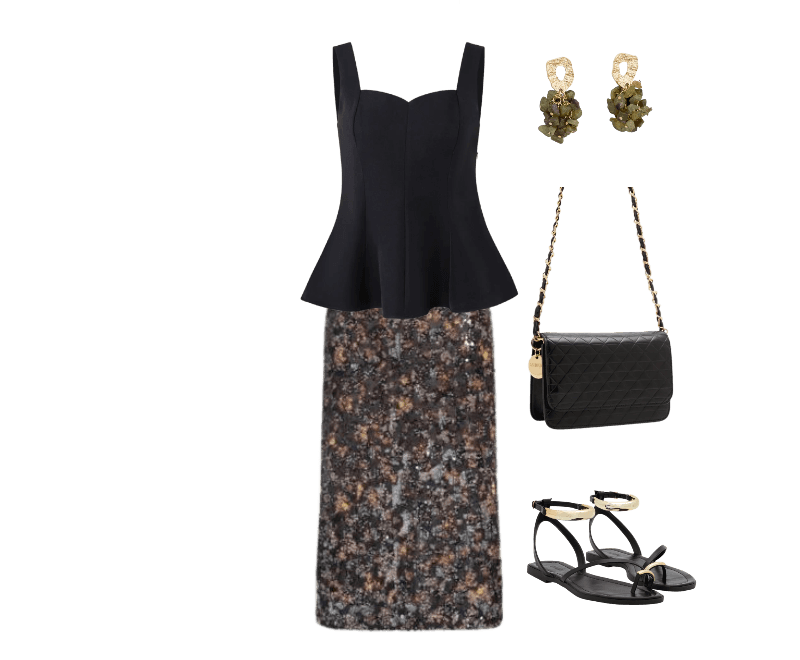 Look Dramático para Festa com amigos