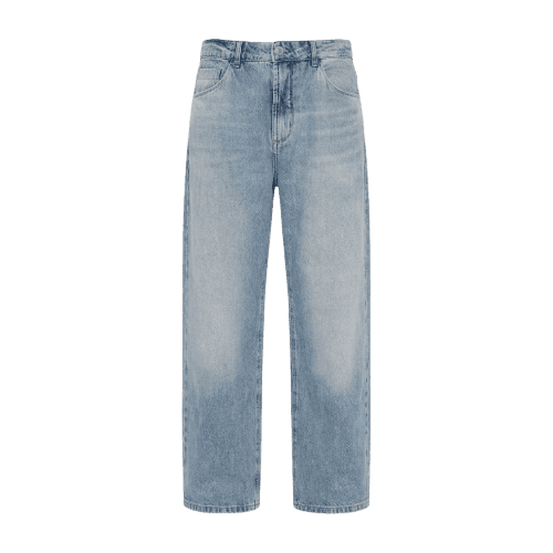 calça wide leg masculina jeans azul