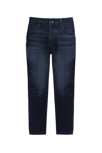 Calça Jeans Slim Especial Moletom Azul Escuro