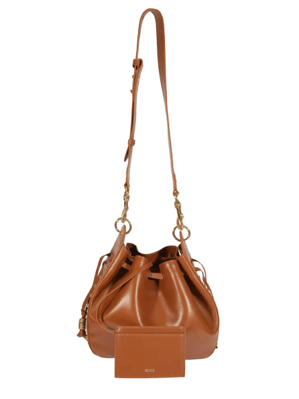 Bolsa Feminina Tiracolo Bucket Hazel Couro Marrom Schutz