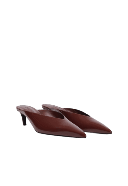 Mule Loren Couro Verniz Vinho - Schutz