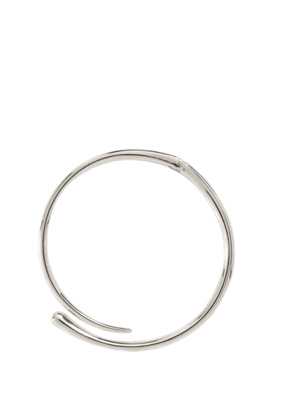 choker estruturada prateada