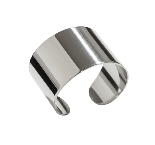 ANEL REGULAVEL LISO BANHADO EM PRATA 925