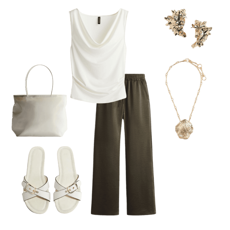 Look Elegante para Trabalho em casa